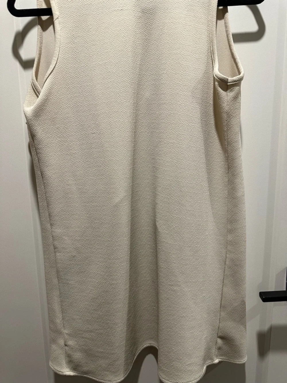 Sleeveless Drape Front Vest - Cream - Picture 6 of 6